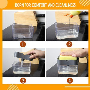 Soap Pump Dispenser Sponge Holder