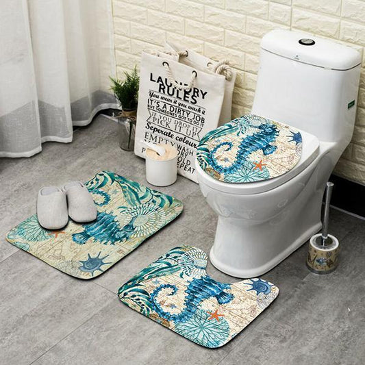 Sea Life Bathroom Mat (3-Piece)