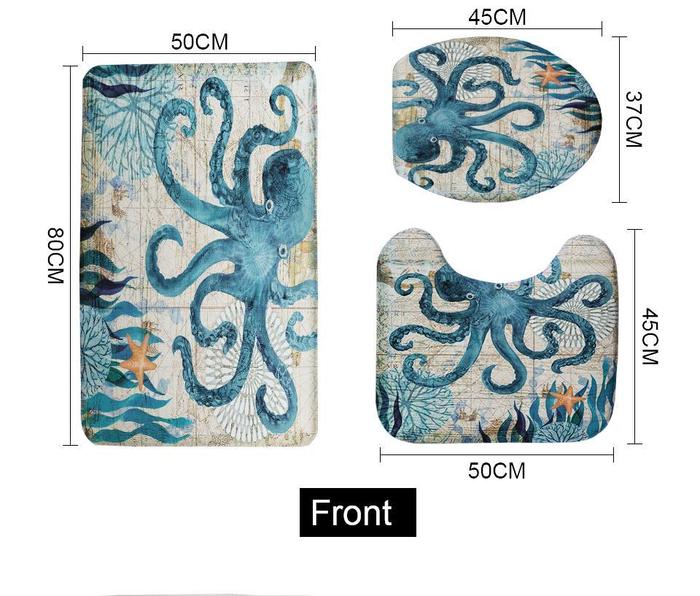 Sea Life Bathroom Mat (3-Piece)