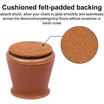 Felt Table Chair Protective Cover(1 set*4 Pcs）