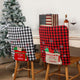 Christmas Plaid Fabric Chair Cover