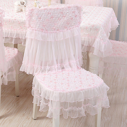Table Cloth Lace Embroidery Dining Chairs Cover