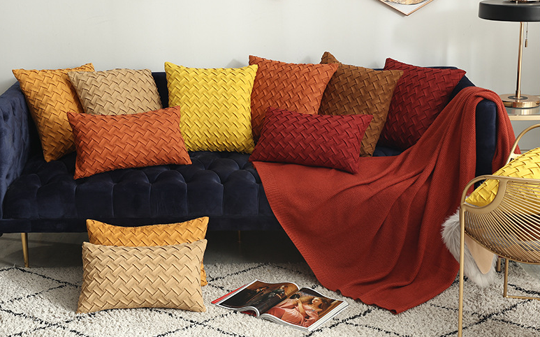 Faux Suede Pillow Cover