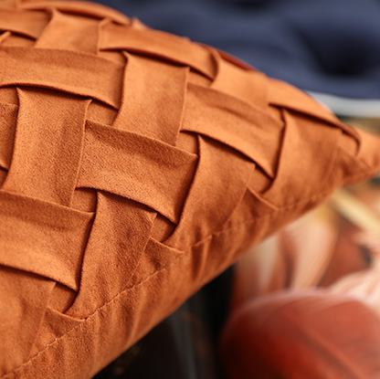 Faux Suede Pillow Cover