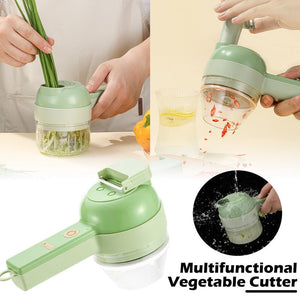 🎁Hot Sale-4 in 1 Electric Vegetable Chopper Cutter Slicer