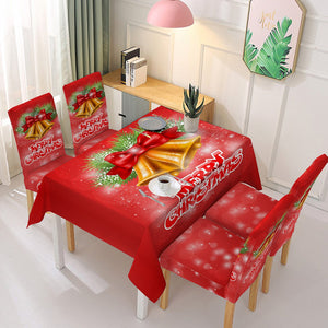 2023 New Christmas Tablecloth Chair Cover set