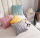 COLOR STRIPE CUSHION COVER