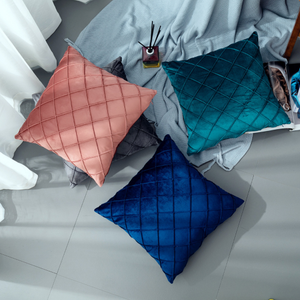 Velvet Plaid Pillow Covers