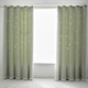 Princess Double Layer Blockout Curtain with Hollow out Stars