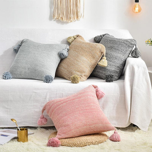 Knitted Fabric Pillow Cover