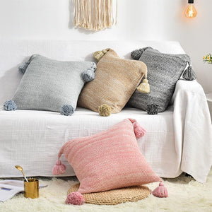 Knitted Fabric Pillow Cover