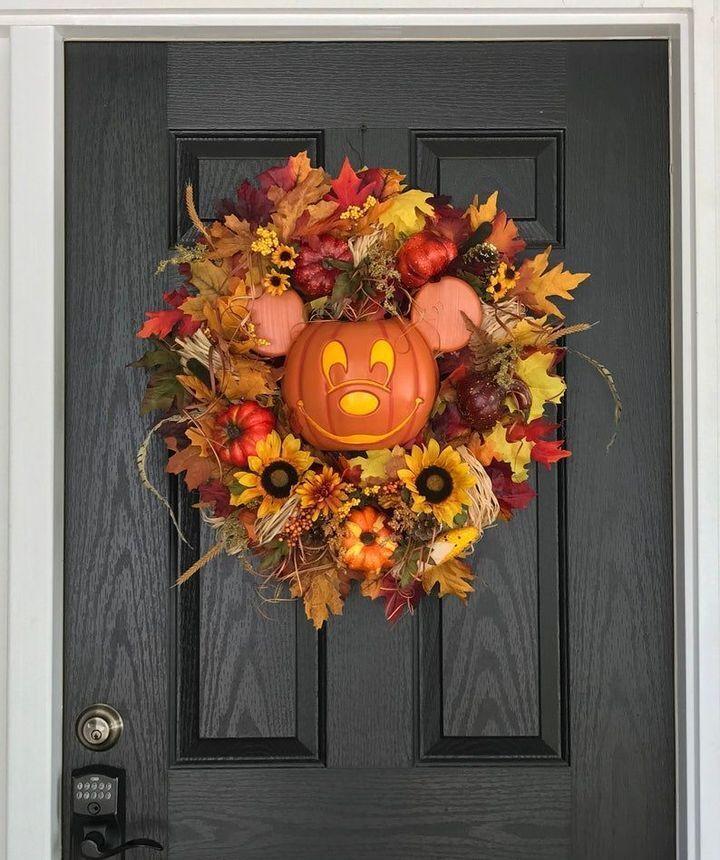FALL WREATH MAIN STREET USA INSPIRED
