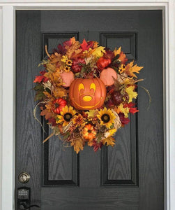 FALL WREATH MAIN STREET USA INSPIRED