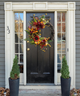 Autumn fall wreath with sunflowers-Showstopper!
