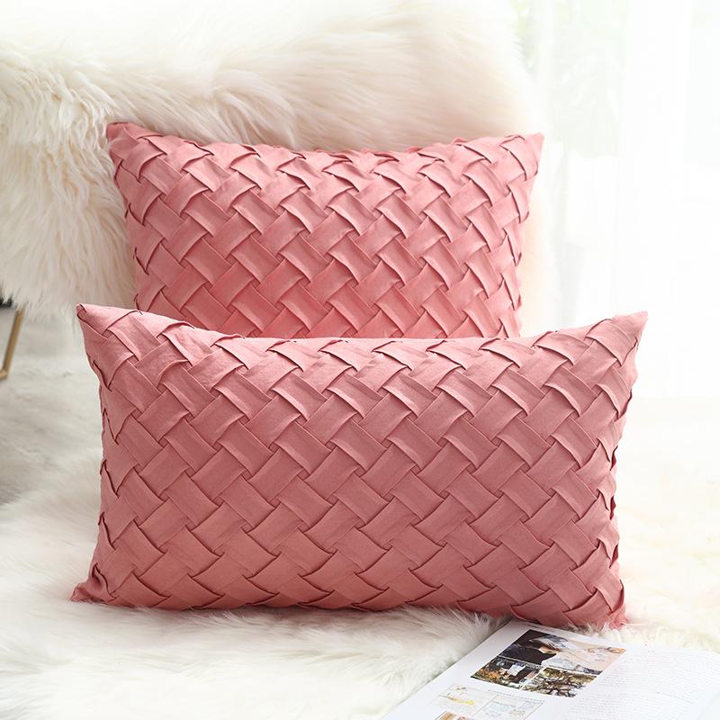 Faux Suede Pillow Cover
