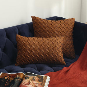 Faux Suede Pillow Cover